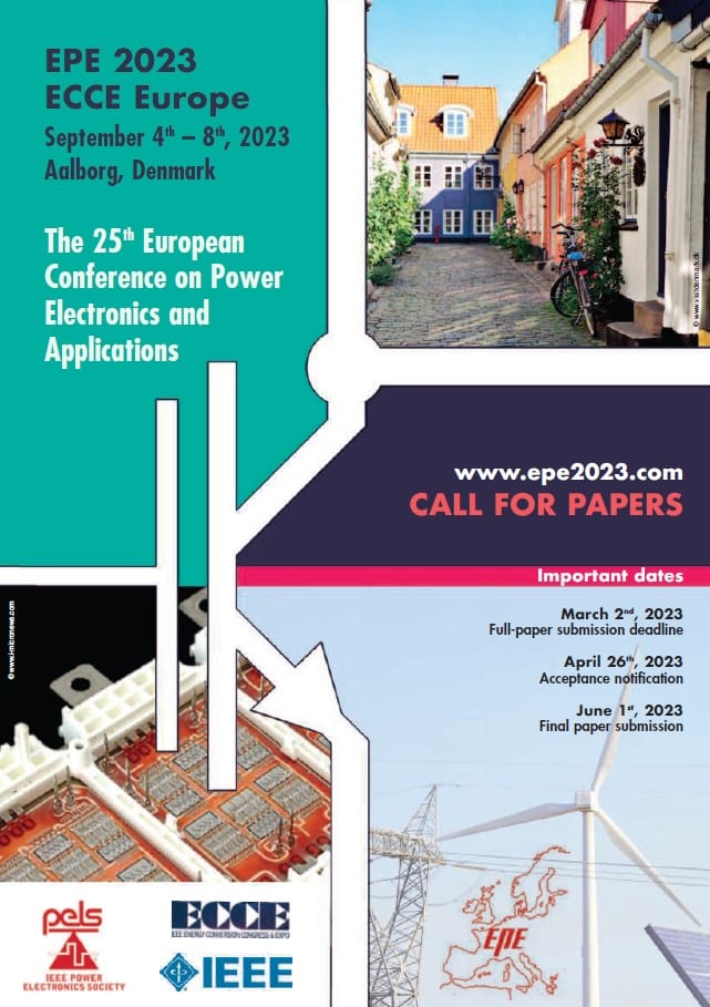 EPE'23 ECCE Europe 25th European Conference on Power Electronics and